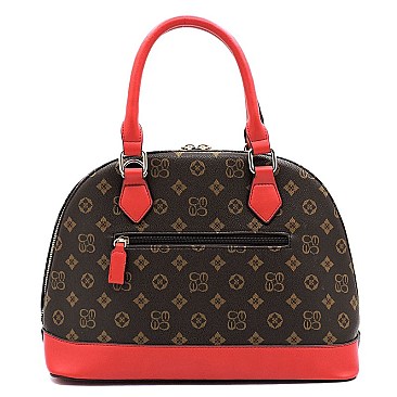 2 IN 1 MONOGRAMMED DOME SATCHEL