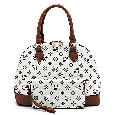 2 IN 1 MONOGRAMMED DOME SATCHEL