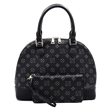 2 IN 1 MONOGRAMMED DOME SATCHEL