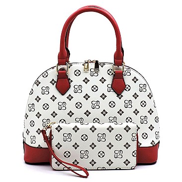 2 IN 1 MONOGRAMMED DOME SATCHEL