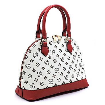 2 IN 1 MONOGRAMMED DOME SATCHEL