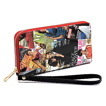 Michelle Obama Zippered Wallet