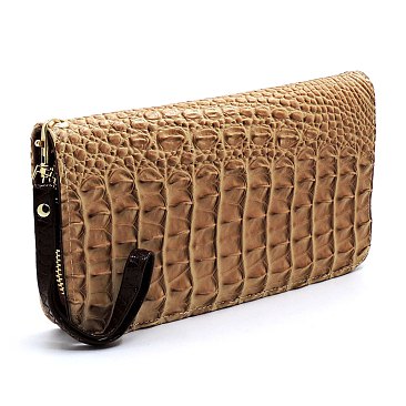 Crocodile Colorblock 2-in-1 Dome Satchel