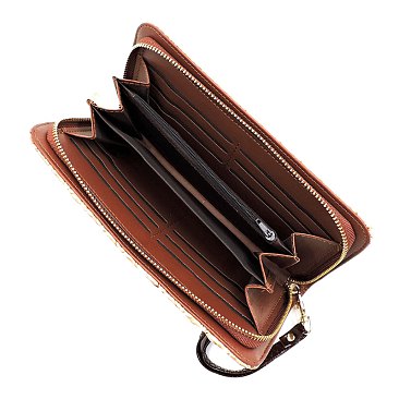 Crocodile Colorblock 2-in-1 Dome Satchel