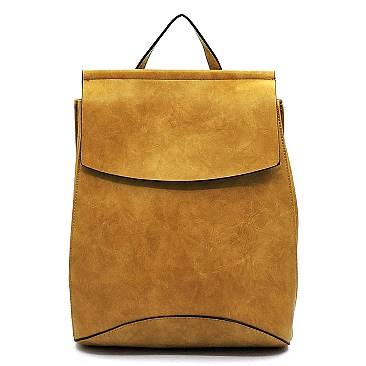 2 WAY FLAP BACKPACK SHOULDER BAG