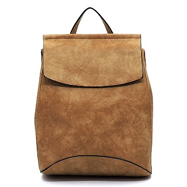 2 WAY FLAP BACKPACK SHOULDER BAG