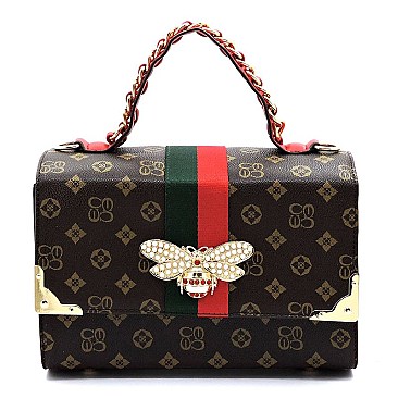 2 in 1 MONOGRAM BEE BOXY SATCHEL & WALLET