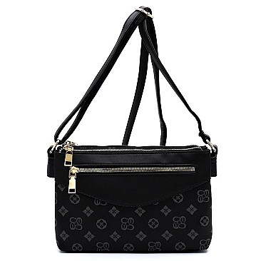 MULTI COMPARTMENT MONOGRAM CROSSBODY BAG