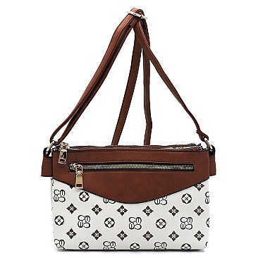 MULTI COMPARTMENT MONOGRAM CROSSBODY BAG