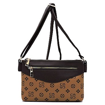 MULTI COMPARTMENT MONOGRAM CROSSBODY BAG