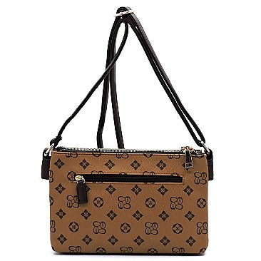 MULTI COMPARTMENT MONOGRAM CROSSBODY BAG