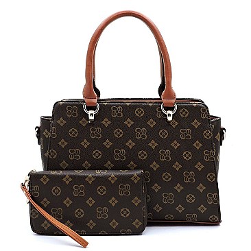 TOP HANDLE 2 IN 1 MONOGRAM SATCHEL
