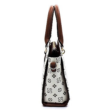 TOP HANDLE 2 IN 1 MONOGRAM SATCHEL