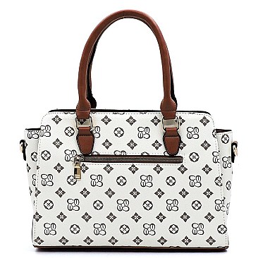 TOP HANDLE 2 IN 1 MONOGRAM SATCHEL