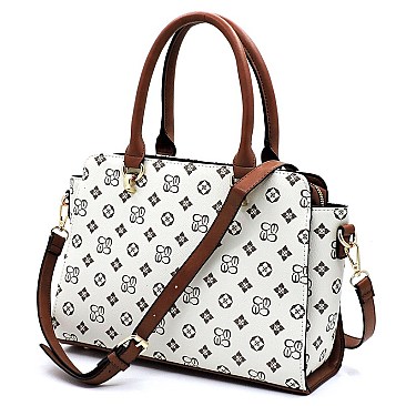 TOP HANDLE 2 IN 1 MONOGRAM SATCHEL