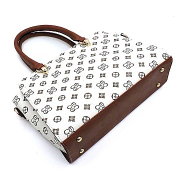 TOP HANDLE 2 IN 1 MONOGRAM SATCHEL