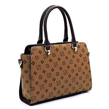 TOP HANDLE 2 IN 1 MONOGRAM SATCHEL