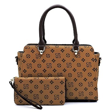 TOP HANDLE 2 IN 1 MONOGRAM SATCHEL