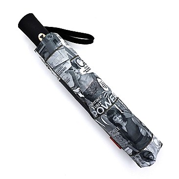 MAGAZINE COLLAGE AUTO FOLDING UMBRELLA