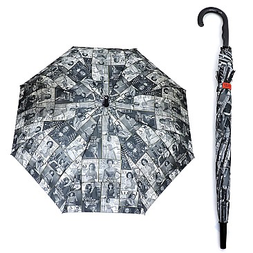 Magazine Cover Collage Auto Umbrella