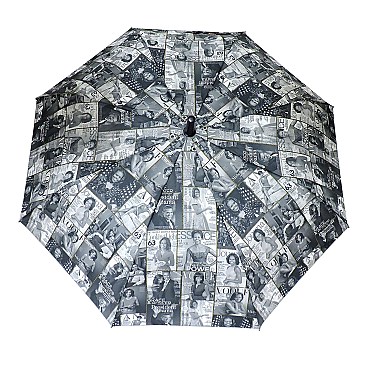 Magazine Cover Collage Auto Umbrella