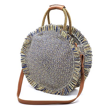 ROUND KNIT SUMMER SATCHEL - Celebrity