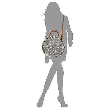 ROUND KNIT SUMMER SATCHEL - Celebrity