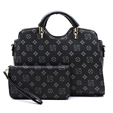 2 IN 1 MONOGRAMMED SATCHEL