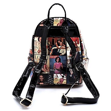 COLLAGE MAGAZINE COVER BACKPACK