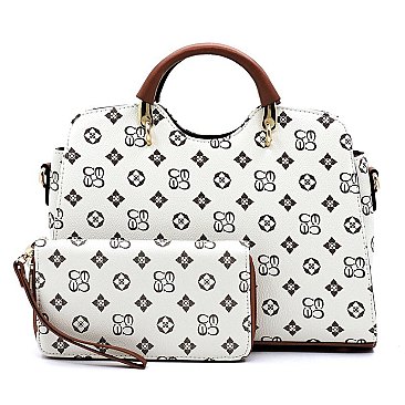 2 IN 1 MONOGRAMMED SATCHEL