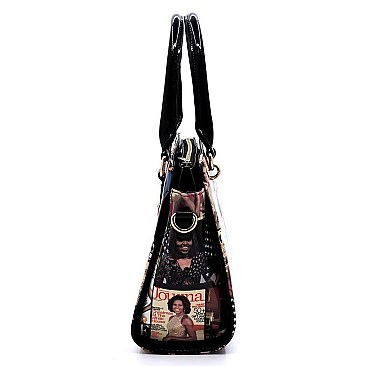 2-in-1 Magazine Cover Collage Satchel