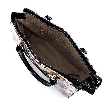 2-in-1 Magazine Cover Collage Satchel