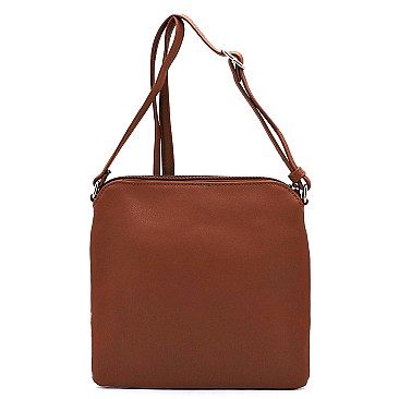 FRONT POCKET LEOPARD PRINT CROSS BODY