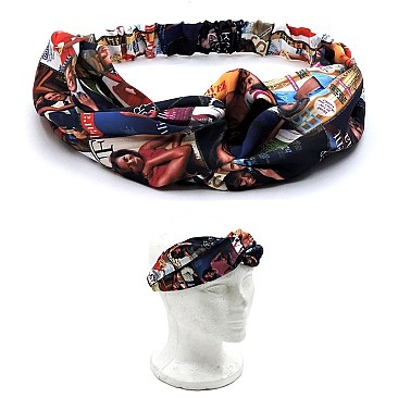 Pack of 12 PCS  OBAMA MAGAZINE COVER HEADBAND