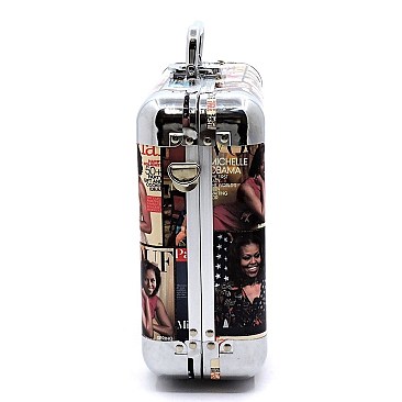 COLLAGE MAGAZINE COVER COSMETIC CASE