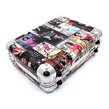 OBAMA COLLAGE MAGAZINE COVER COSMETIC CASE