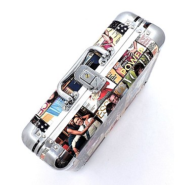 OBAMA COLLAGE MAGAZINE COVER COSMETIC CASE