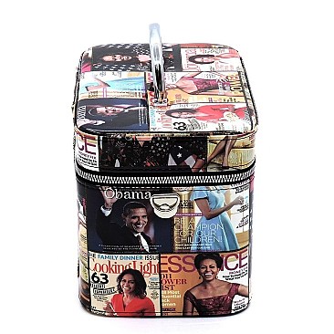 3 IN 1 MAGAZINE MICHELLE OBAMA COSMETIC CASE