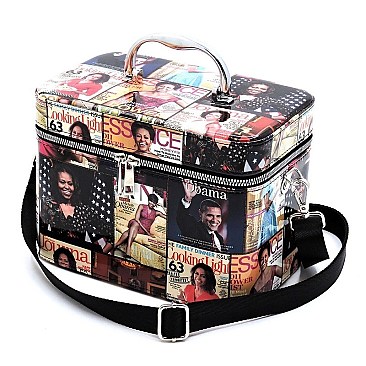 3 IN 1 MAGAZINE MICHELLE OBAMA COSMETIC CASE