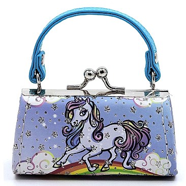 Pack of 12 Colorful Unicorns Coin Purse