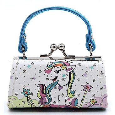 Pack of 12 Colorful Unicorns Coin Purse