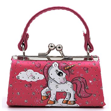 Pack of 12 Colorful Unicorns Coin Purse
