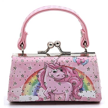 Pack of 12 Colorful Unicorns Coin Purse