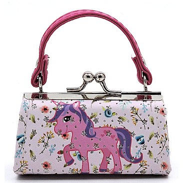 Pack of 12 Colorful Unicorns Coin Purse