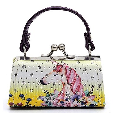 Pack of 12 Colorful Unicorns Coin Purse
