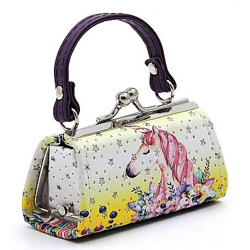 Pack of 12 Colorful Unicorns Coin Purse