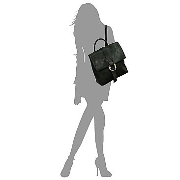 Buckle Flap Backpack