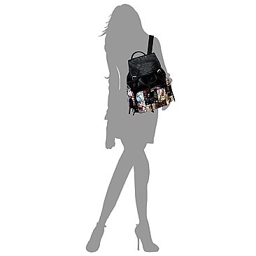 Collage Magazine Cover Backpack