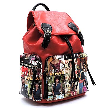 Collage Magazine Cover Backpack