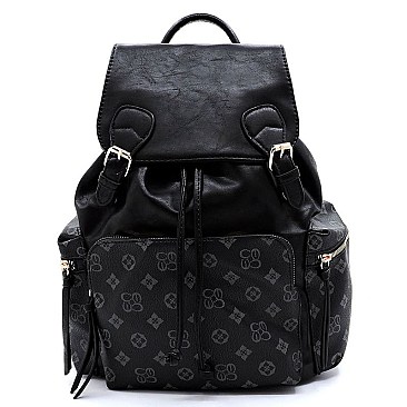 MONOGRAM DRAWSTRING BACKPACK